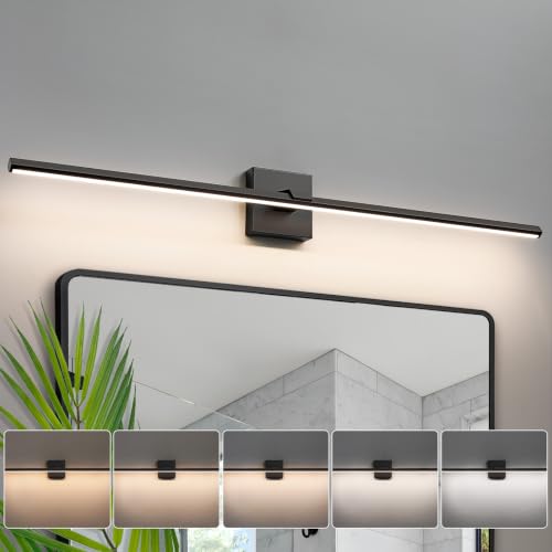 Modern Bathroom Light Fixtures Over Mirror