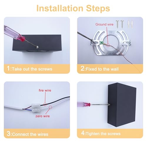 LED Wall Sconces Set of Two