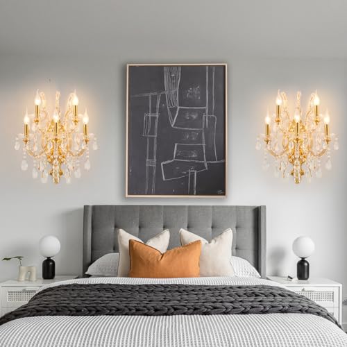 Large Modern Crystal Wall Lights