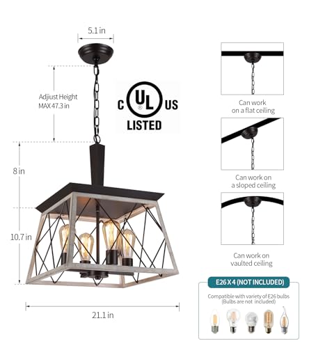 Farmhouse Vintage Chandelier