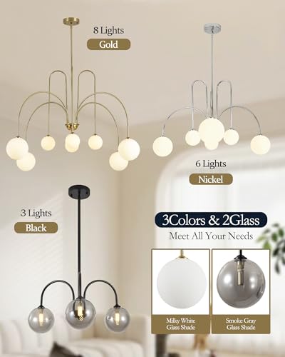 Black Sputnik Chandelier
