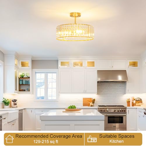 Modern Crystal Ceiling Light Fixture
