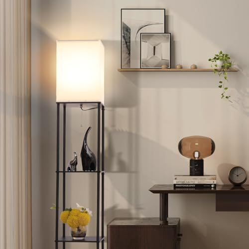 Floor Lamp with Shelves (2 Count)