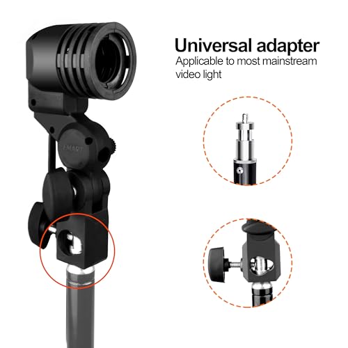 E26 E27 Light Bulb Socket Adapter with Photo Umbrella Lamp Holder