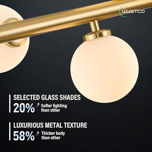 50" Large Glass Globe Sputnik Chandelier