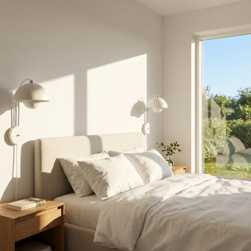 Mid Century Modern Bud Plug in Wall Sconces for Bedroom