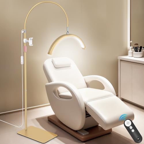 Lash Light Flexible Half Moon Light with Phone Holder for Eyelash Nail Art Tattoos Skincare