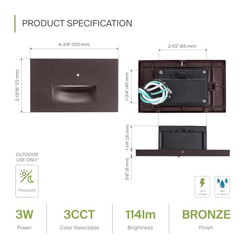 LED Recessed Step Light Fixture