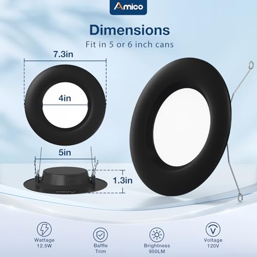 24 Pack 5 6 inch LED Recessed Lighting (24 Count)