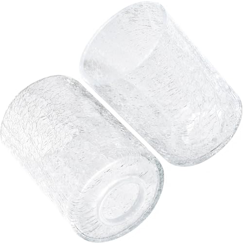 6Pcs Crack Finish Glass Lamp Shade (6 Count)