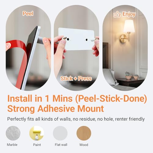 Peel and Stick Wall Sconces