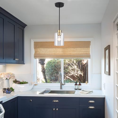 Black Brass Pendant Lights Kitchen Island (3 Count)