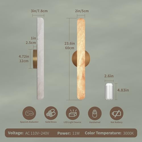 Alabaster Wall Sconce (2 Count)