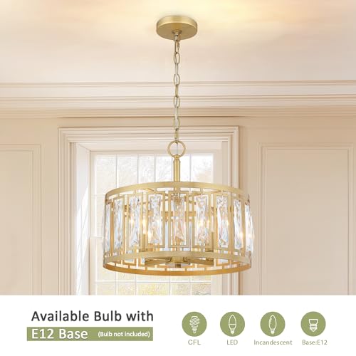 Gold Crystal Chandelier