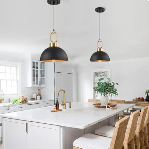 Black and Gold Pendant Lights Kitchen Island