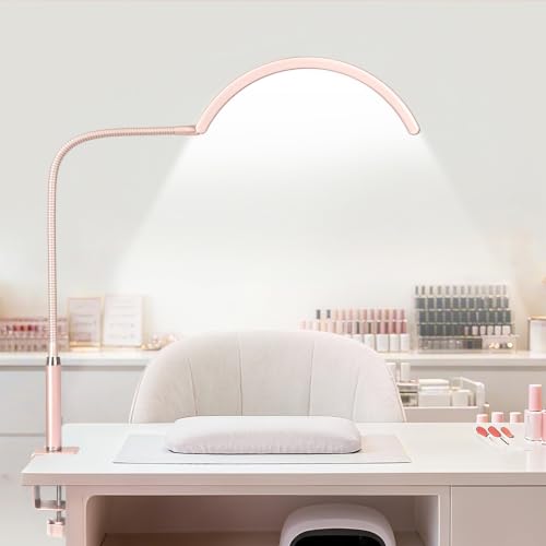 Professional Half Moon LED Desk Light for Nail Techs & Artists
