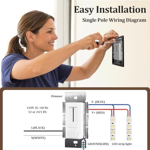 24V 60W Led Dimmer Driver Switch Integrated Unit