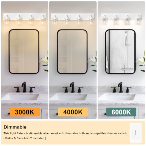 Bathroom Light Fixture White