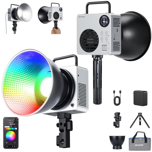 80W RGBWW LED Video Light with 72Wh Battery