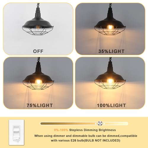 Black Pendant Light Kitchen Island 3 Pack (3 Count)