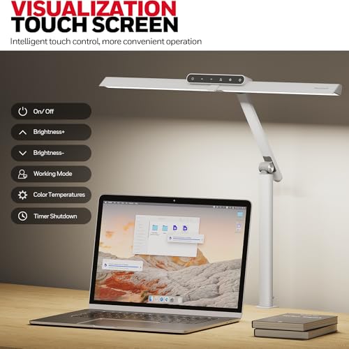 HJ1 Sunturalux LED Clamp Desk Lamp 1200LM for Computer