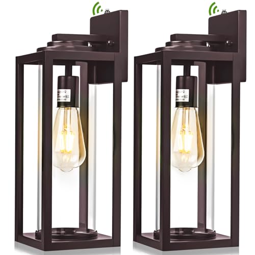 Large Dusk to Dawn Outdoor Wall Lights (2 Count)