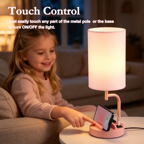 Touch Control USB Table Lamp with USB C