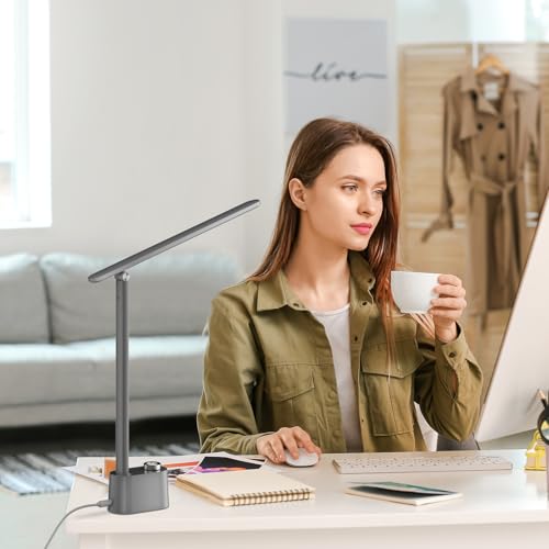 H01 Pro Compact LED Desk Lamp with A+C Charging Port