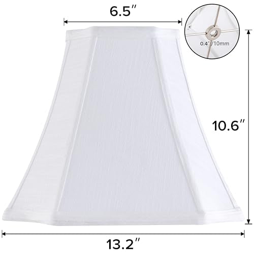Medium Square Lamp Shades for Table Lamps Set of 2 (2 Count)