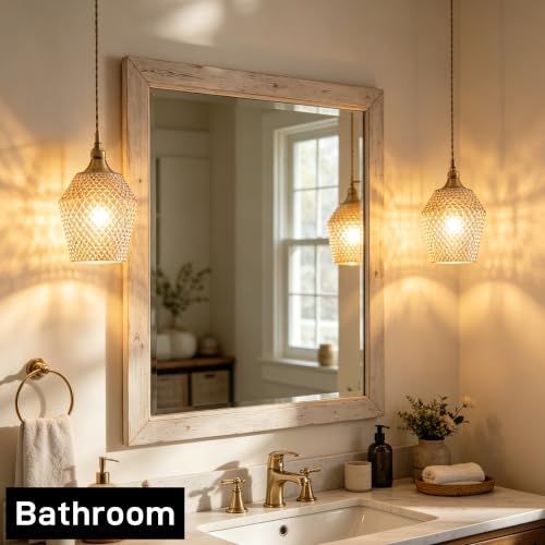 2Pcs Small Glass Lamp Shades (2 Count)