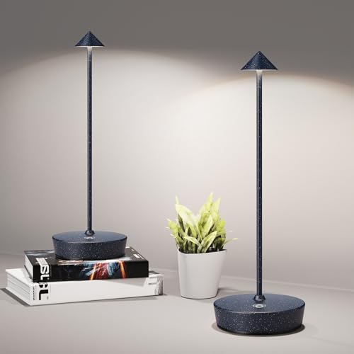 Cordless Table Lamps Rechargeable 6000mAh Battery Operated LED Desk Lamp (2 Count)