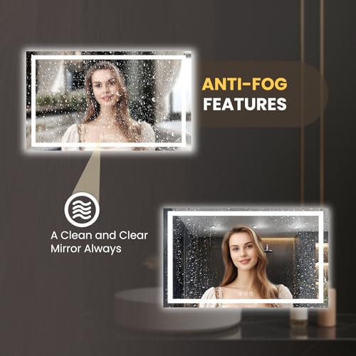 80"X40" LED Bathroom Mirror with Lights