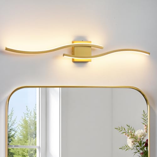 Gold LED Bathroom Vanity Lights