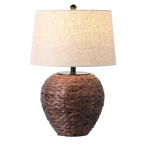 Alaro Table Lamp Woven Water Hyacinth Basket 24.5"