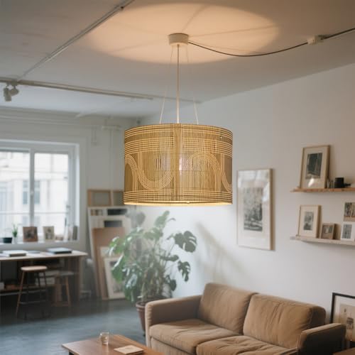 Pendant Lamp Shade Modern Minimalist Art Deco 13.8x9 Inch