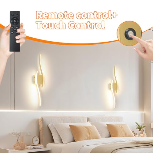 Battery Operated Wall Sconce Set of 2
