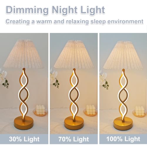 Gold Modern LED Table Lamp (Gold)