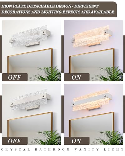Modern LED Bathroom Vanity Light Fixture Over Mirror