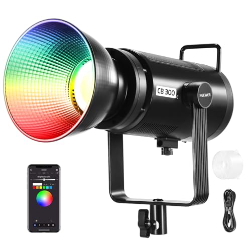 CB 300C RGB LED Video Light with Reflector