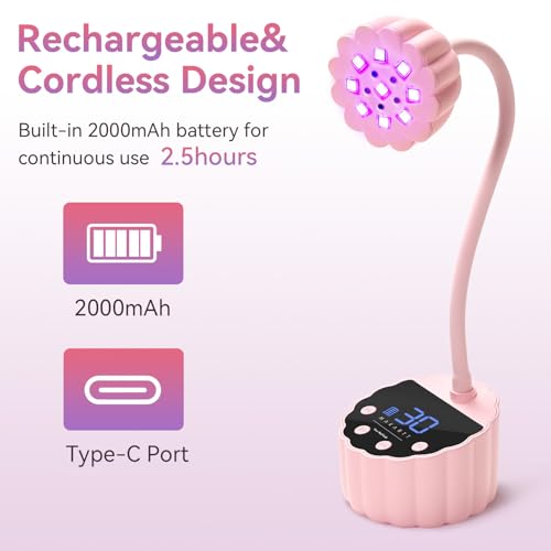 Gooseneck UV LED Nail Lamp for Nail Tips Builder Gel