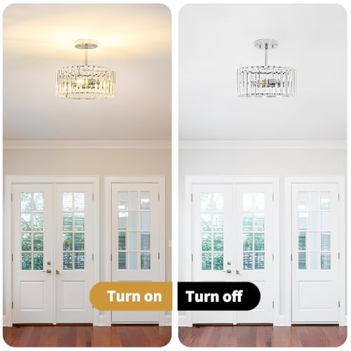 Modern Crystal Ceiling Light