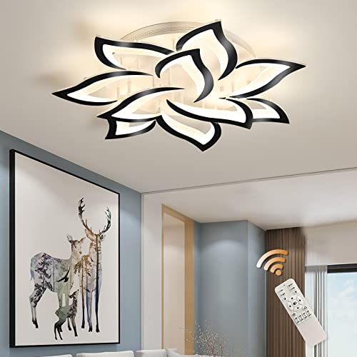 33.4" Modern LED Low Profile Flush Mount Ceiling Light