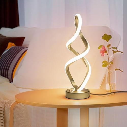 Modern Spiral LED RGB Table Lamp