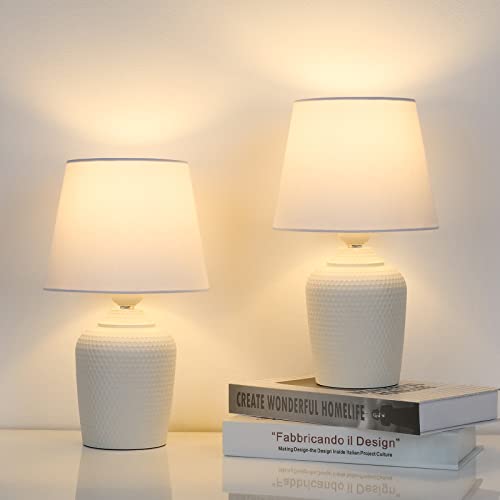11.8’’ Small Table Lamps Set of 2 for Bedroom Kid’s Room Home Office (2 Count)