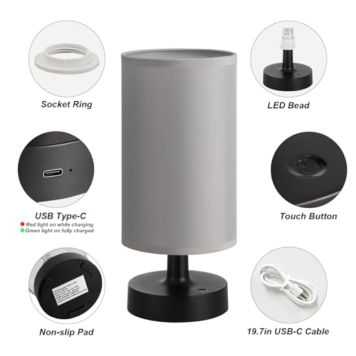 Cordless Table Lamp Rechargeable Small