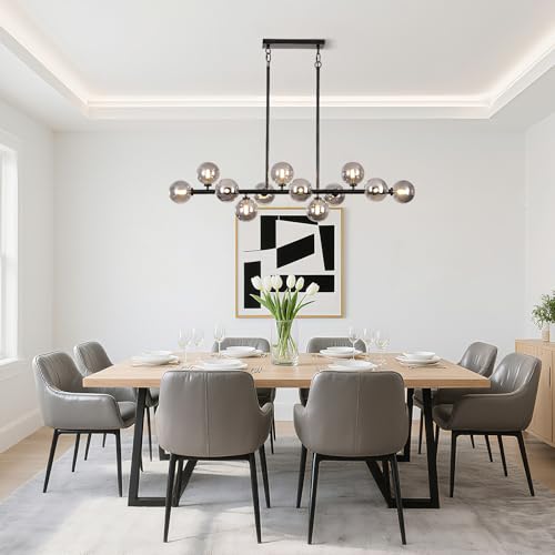 50 Inch Large Glass Globe Sputnik Chandelier