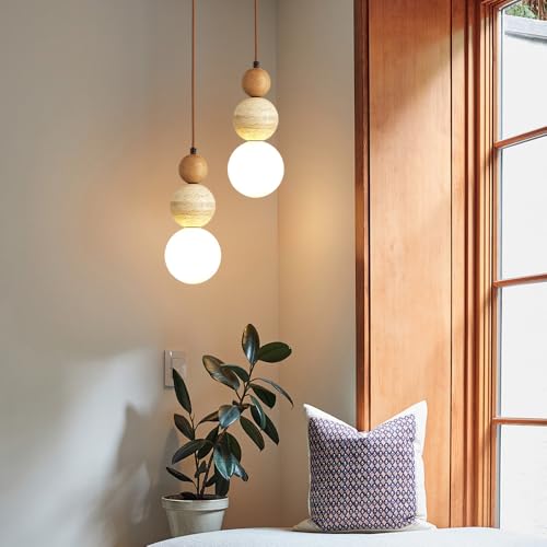 Modern Natural Stone Pendant Light