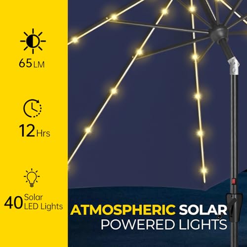 10ft Patio LED Umbrella with light