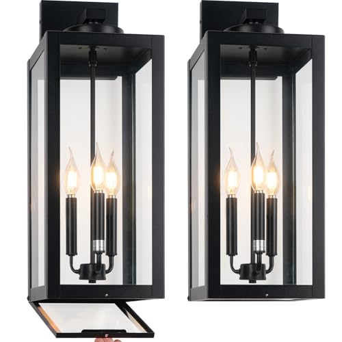 24" Extra Large Fully Enclosed Outdoor Light Fixture 3 (2 Count)