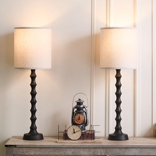 30.5" Rustic Buffet Table Lamps for Living Room Set of 2 (2 Count)